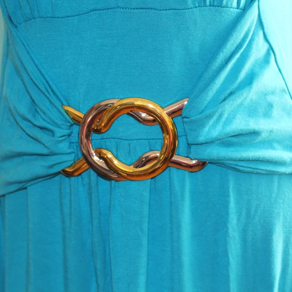 Liz Lange, sleeveless turquoise dress..... - Picture 5 of 12